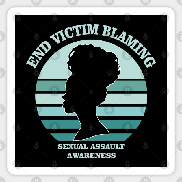 End Victim Blaming: It's Not Their Fault (Sexual Assault Awareness) Sticker by chems eddine